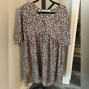 Cheetah Print Dress Size XL
